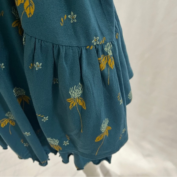 FREE PEOPLE Lana Smocked Tunic Mermaid Combo Color Size X-Small Boho - Picture 5 of 11